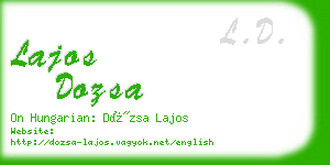 lajos dozsa business card